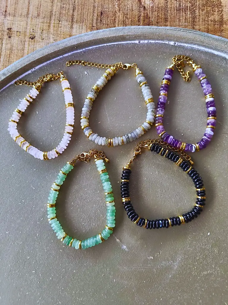 Verstelbare armbanden RVS  17 tot 23cm