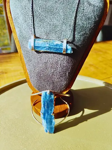 [Kyaniet set] Prachtige Kyaniet juwelen set 