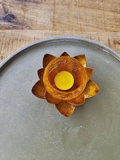 Lotusbloem kaarshouder
