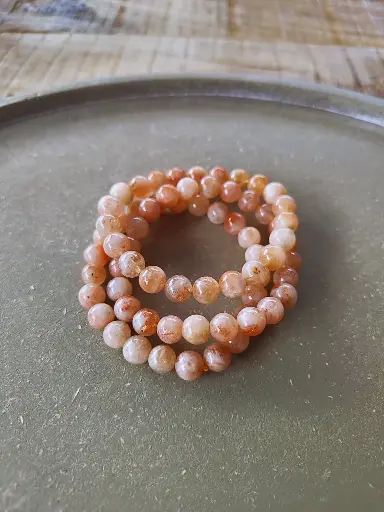 [zonnesteenarband 8mm] Zonnesteen armband 8mm